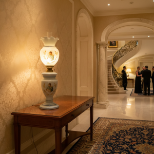 Antica lampada vittoriana