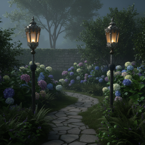 Coppia lanterne da processione in metallo argentato