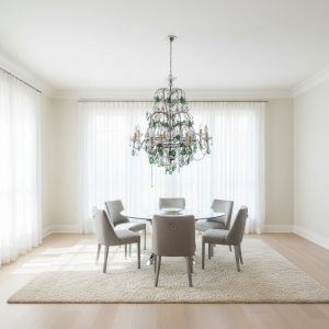 Lampadario importante in cristallo