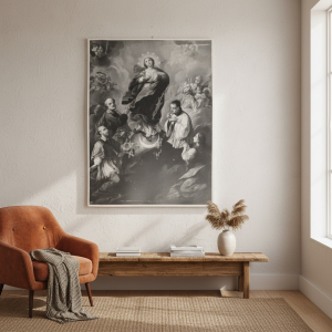 Olio su tela Madonna autore Torelli