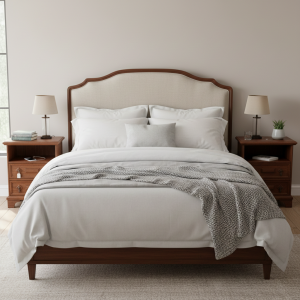 Coppia di comodini in legno