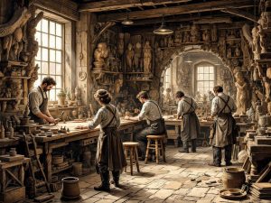 La storia dell'intaglio del legno